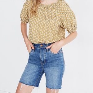 Madewell high rise denim shorts Gosford wash